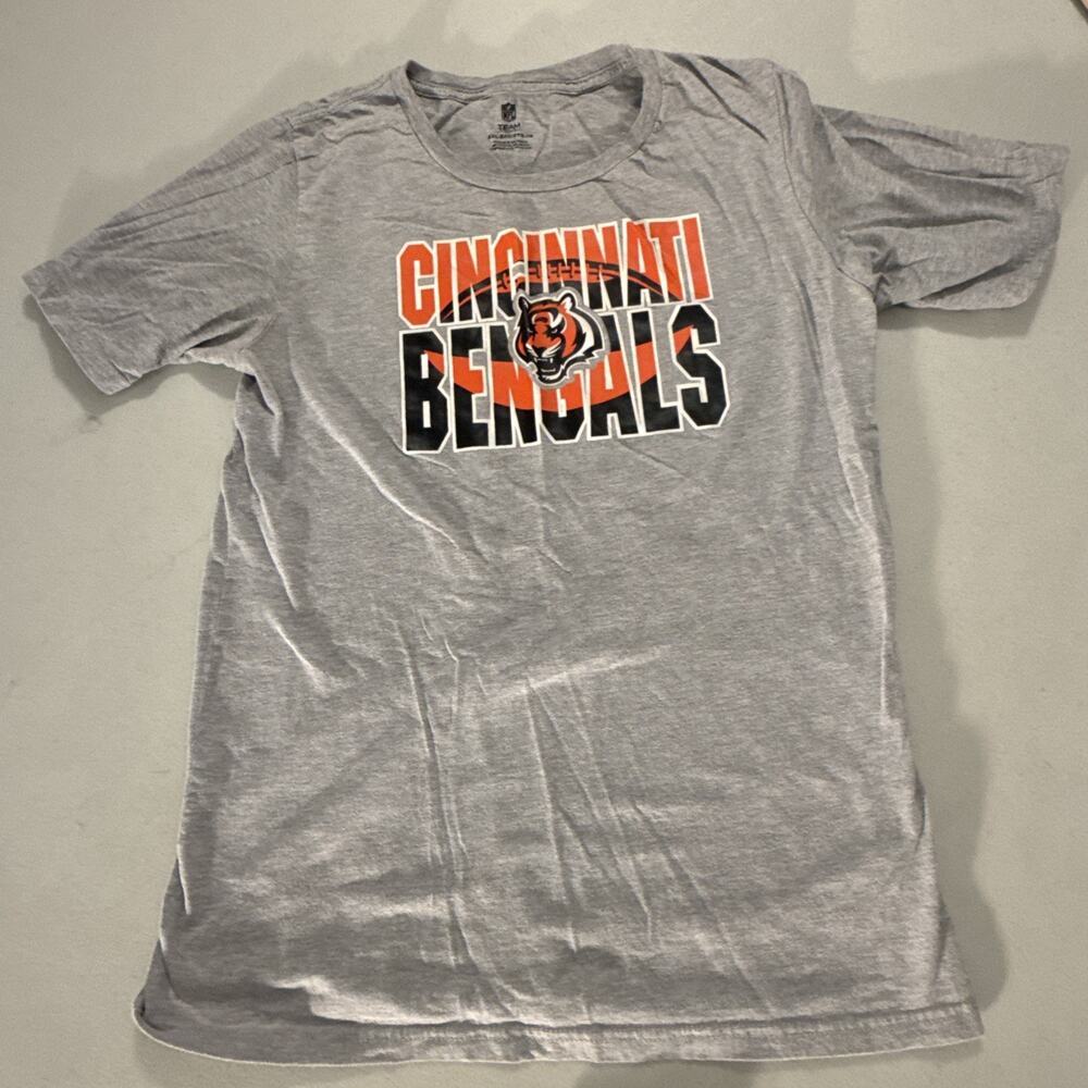 NFL TEAM APPAREL CINCINNATI BENGALS T-SHIRT Short Sleeved ADULT 2X FOOTBALL